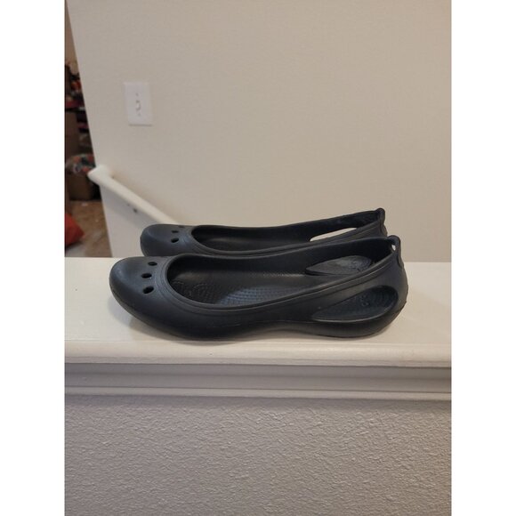 Crocs Kadee Ballerina Flats Black Size 10 Women - Picture 2 of 8
